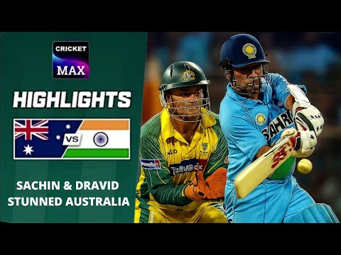 Sachin Tendulkar & Rahul Dravid Stunned Australia | Sachin Energy Stood Out Survived Nervous Moments