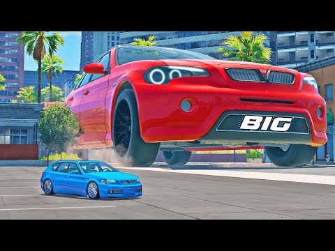 THE BIGGEST CAR vs THE SMALLEST CAR IN THE WORLD in BeamNG.drive