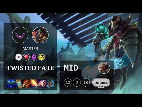 Twisted Fate Mid vs Zed - KR Master Patch 12.1