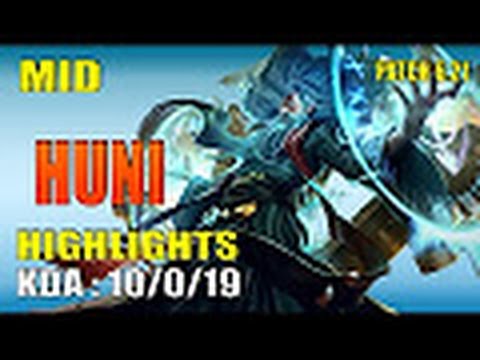 IMT Huni Zilean vs Cassiopeia -  Mid KR SoloQ  -  Highlights LOL 2016