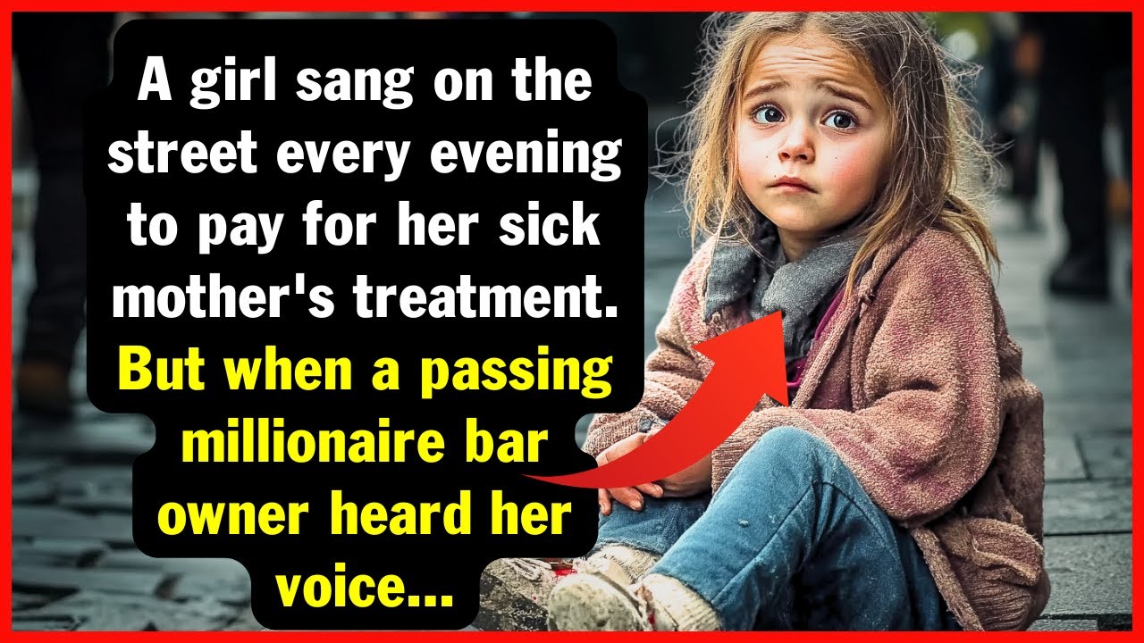 A girl sang on the street every evening to pay for her mother's. But when a passing millionaire...