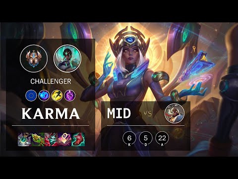 Karma Mid vs Corki - EUW Challenger Patch 11.14