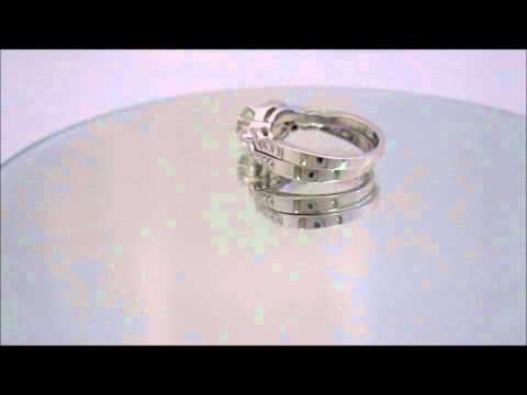 18K ROUND ANTIQUE DIAMOND ENGAGEMENT RING & BAND 1.56CT - KNR INC