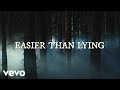 Halsey - Easier than Lying (Lyric Video)