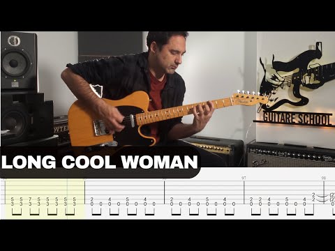 The Hollies - Long Cool Woman (In a Black Dress) | Guitar Cover with Tab | Lesson | Tutorial |