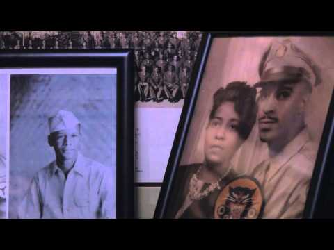 George Hardy who collects African American memorabilia from World War II