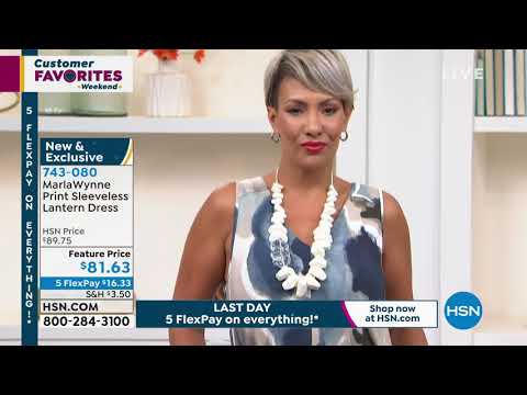 MarlaWynne Print Sleeveless Lantern Dress