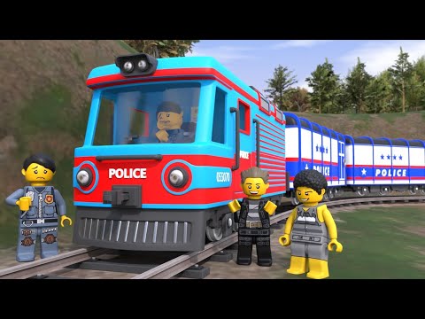 Lego Thief Try to Robb Police Train Engine! (BUT IT'S FAILD)