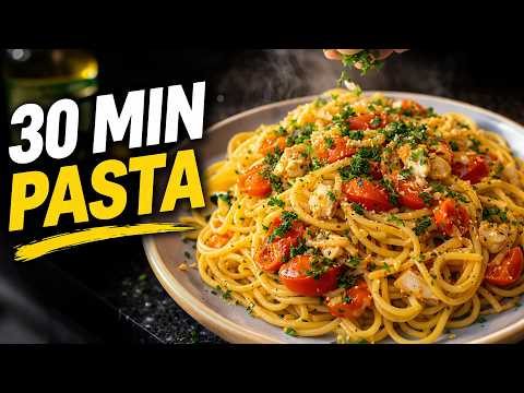 Easy Spicy Prawn Linguine