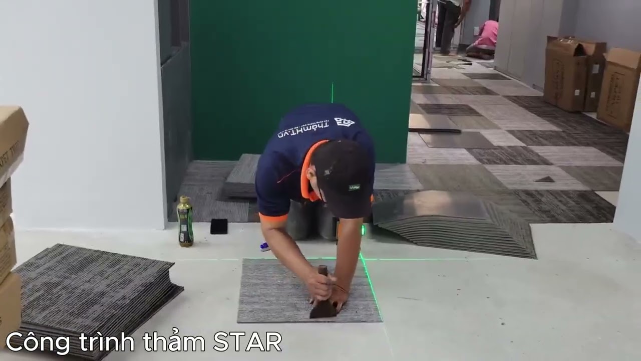 Thảm Trải Sàn Loang Màu STAR