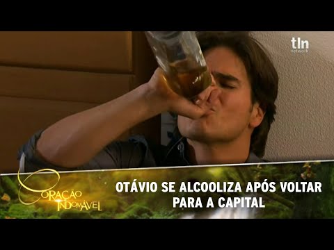 Coração Indomável - Otávio se alcooliza e começa á desconfiar que Maria Alessandra seja a Maricruz