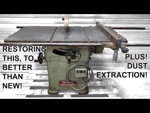 Rebuilding My Old Table Saw (FULL EDIT) Wadkin AGS 10"