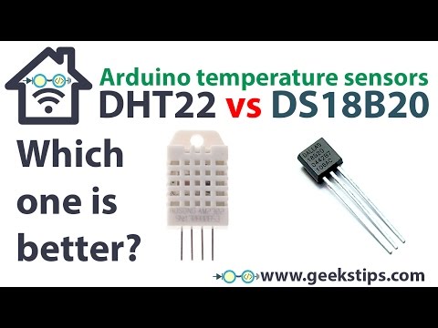 Arduino temperature sensor – DHT22 Temperature and humidity vs. DS18B20 Temperature 1-Wire