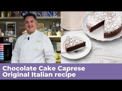 CHOCOLATE CAKE CAPRESE - Original Italian Recipe