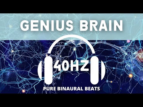 Genius Brain Gamma Binaural | PURE 40Hz | Autism, ADHD, Heightened Perception (Use Headphones)
