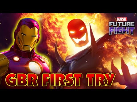Lv80 Iron Man Back To Basic Uniform Vs GBR Dormammu Gameplay - MARVEL Future Fight