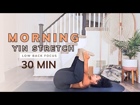 🌅😌30- Minute Morning Yin Yoga for Low Back Stiffness: Release Tension & Find Relief