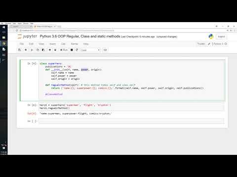 Python Oop Regular Class And Static Methods 3 6