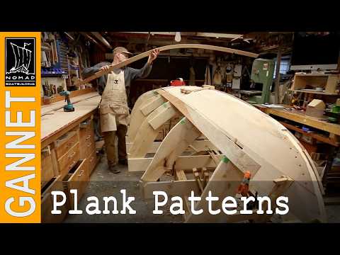 How to Pattern Lapstrake Planks  - Glued Lapstrake Planking - Pt . 3 - Building Gannet - Episode 12