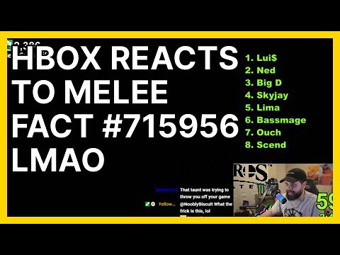 Hbox reacts to Melee fact #715956 lmao (Hungr... | Smash Ultimate Highlights