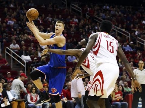 Kristaps Porzingis 22 Points Highlights 2016.10.04 at Rockets