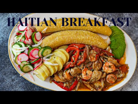 Let me show you how to make traditional Haitian breakfast| Salted pollock with boiled plantains