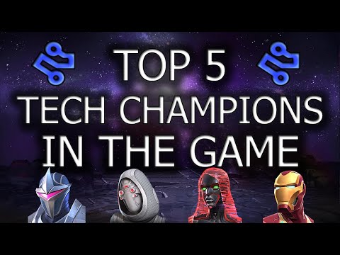 Top 5 Tech Champions In MCOC! (Marvel Contest of Champions)