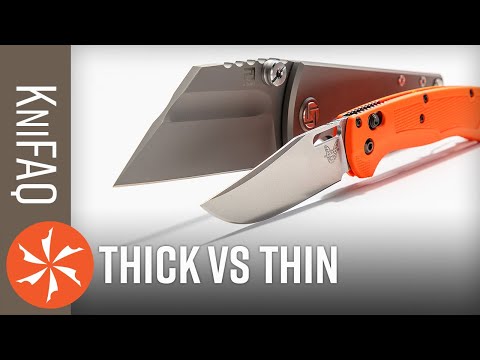 KnifeCenter FAQ #95: Thick Knives vs Thin Knives?
