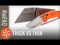 KnifeCenter FAQ #95: Thick Knives vs Thin Knives?