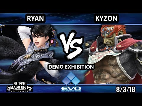 Evo Demo SSBU - Ryan (Bayonetta) Vs. Kyzon (Ganondorf) Smash Ultimate