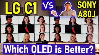 LG C1 vs Sony A80J OLED TV Comparison: Gaming, Motion, Brightness + More!