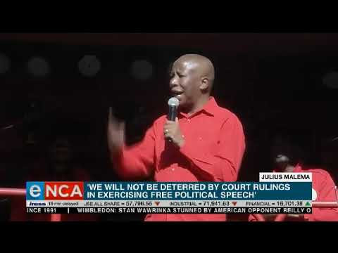Riotous Assemblies Act Malema speaks outside court