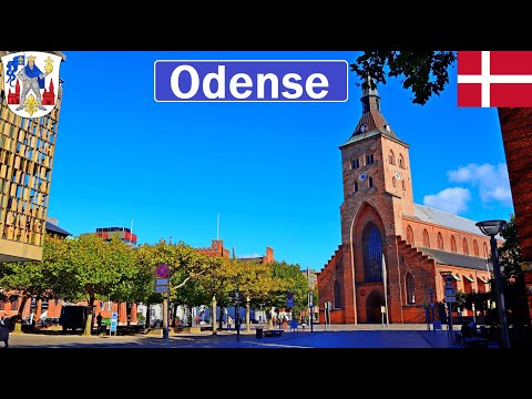 🇩🇰 Denmark, Odense Walking Tour 2024【4K】