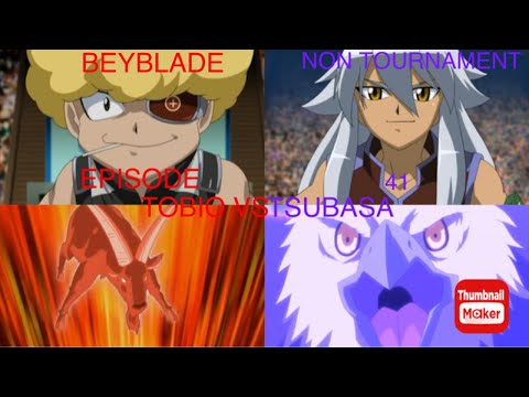 Beyblade Non Tournament Episode 41 Dark Nebula Vs Gingka,s Gang Tobio Vs Tsubasa