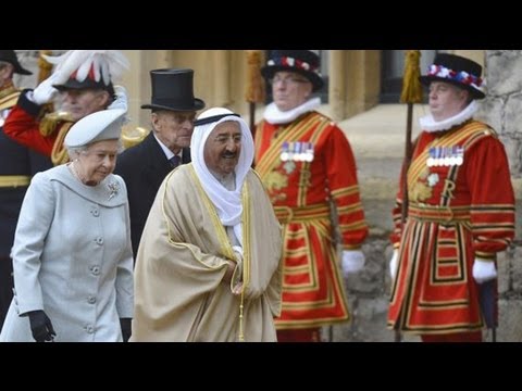 Pomp and ceremony for Amir of Kuwait