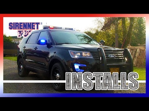 A 2018 Ford Interceptor SUV Patrol Vehicle Installation