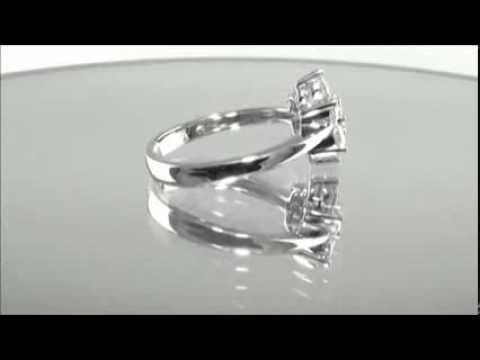 1ct Genuine Diamond Cluster Ring in 18ct White Gold