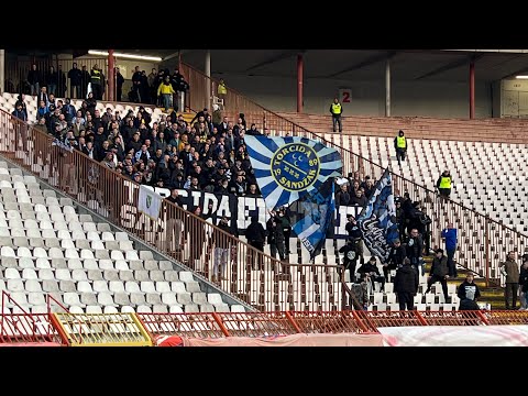 Provokacije i prozivke Delije vs Pazarci (12.03.2023.)