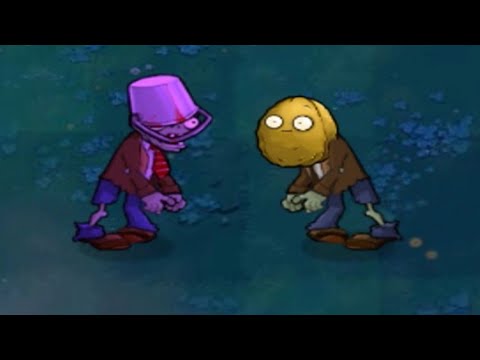 1 Buckethead Zombie vs 1 Wall-Nut Zombie FIGHT // Plants vs Zombies