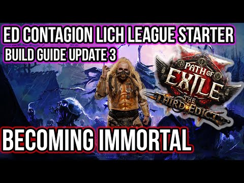 ED Contagion Lich League Starter Build Guide Update 3 - Path of Exile 2 - The Third Edict