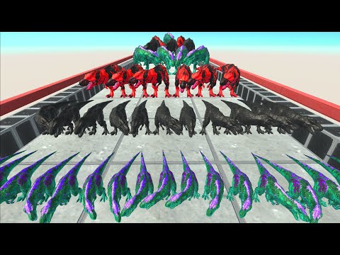 Race to get a run eat Pink PIG #6 - Animal Revolt Battle Simulator