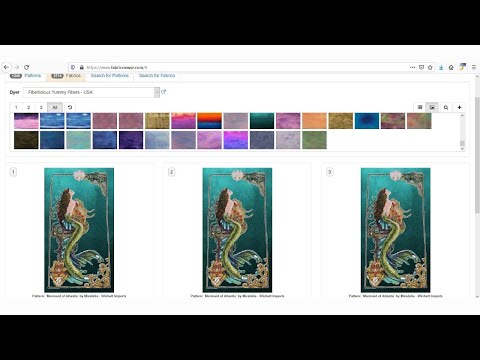 #94. Как НАГЛЯДНО подобрать ткань ручного окрашивания для вышивки Мирабилии