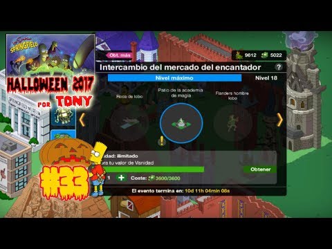 Los Simpson Springfield "Halloween'17: Cap. 33 - Nivel máximo en el Mercado del encantador" por Tony