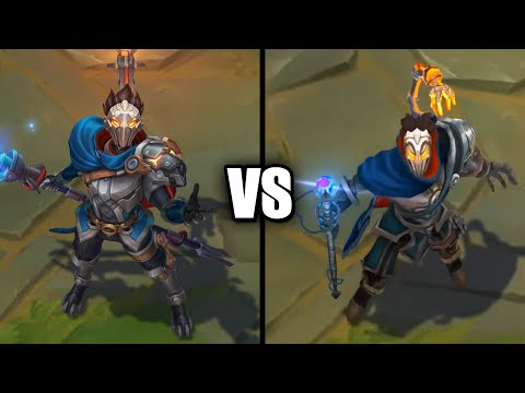 Machine Herald Viktor vs Old Viktor Classic Skin Comparison (League of Legends)