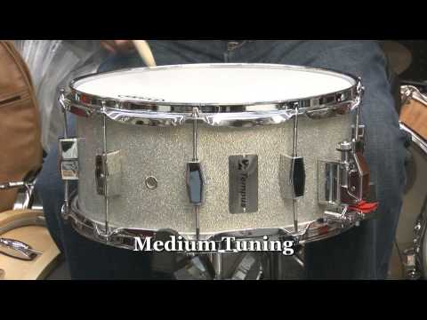 Tempus 6.5x14 Hemp Snare Drum - Silver Sparkle