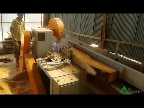 Hard Wood Cutting Machine Log Single Rip Saw Processing Rosewood