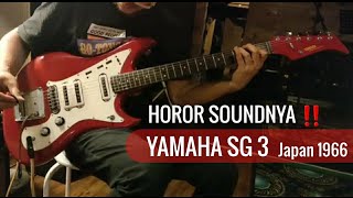 Video thumbnail for SOUND HOROR YAMAHA SG 3 JAPAN TH 1966 RARE ‼ Demo by Mr. Sangaji Etalasemusik by Havid Pipic Vansuri | etalasemusik