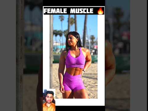 Female muscle 💪 || Female muscle Growth 💎🔥 #shorts