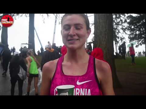 Newly minted All-American Haley Herberg at 2017 NIKE Cross Nationals!