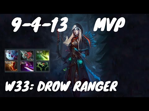 W33 [Drow Ranger]  Arrow Damage Full Agility Build 7.22 Dota 2 | Gameplay | Dota 2 Prime